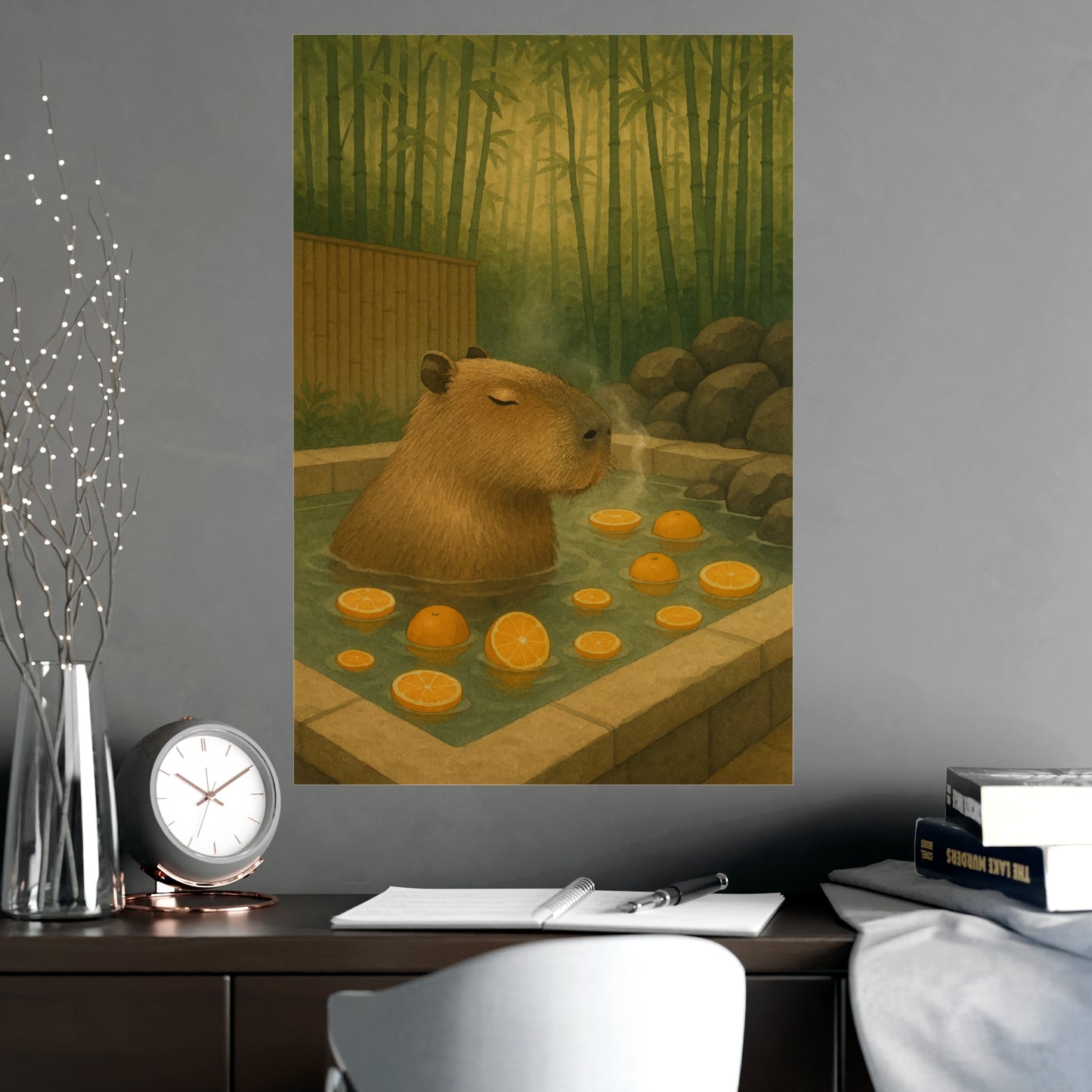 Japandi Capybara Poster - Scene 2
