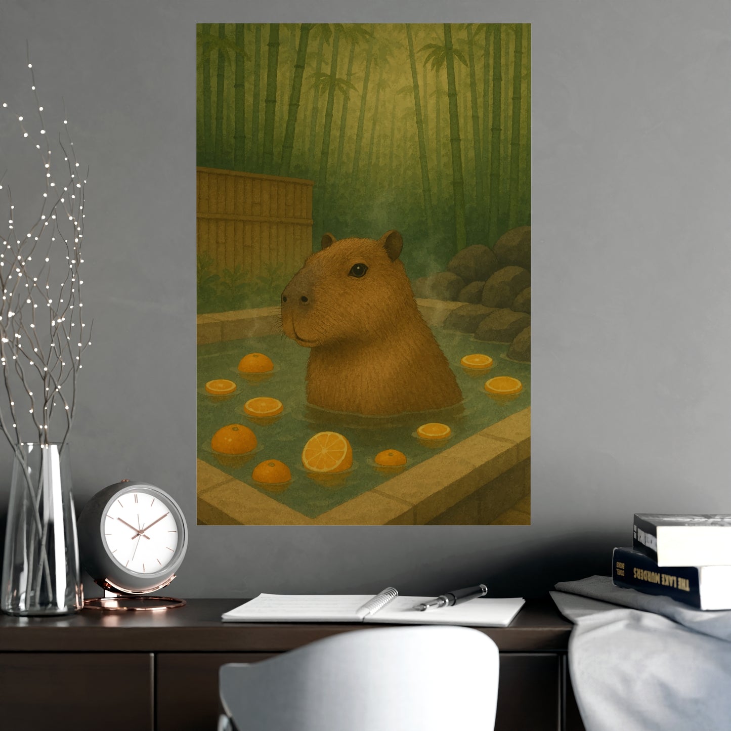 Japandi Capybara Poster - Scene 1