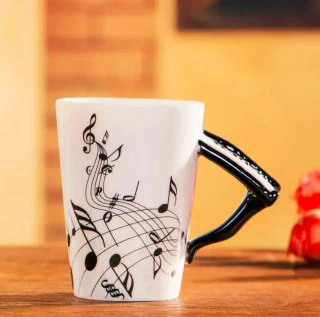 Musical Note Mug with Instrument Handle - Tortuna