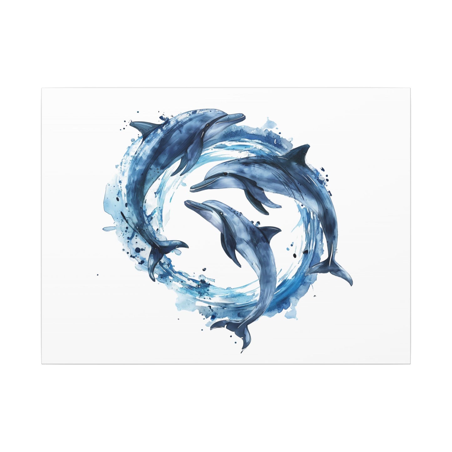 Dolphins Playing - Nautical Wall Decor