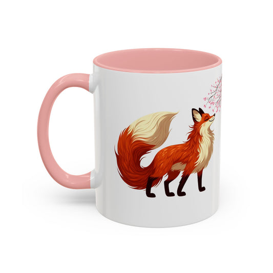 Fox and Cherry Blossoms Mug