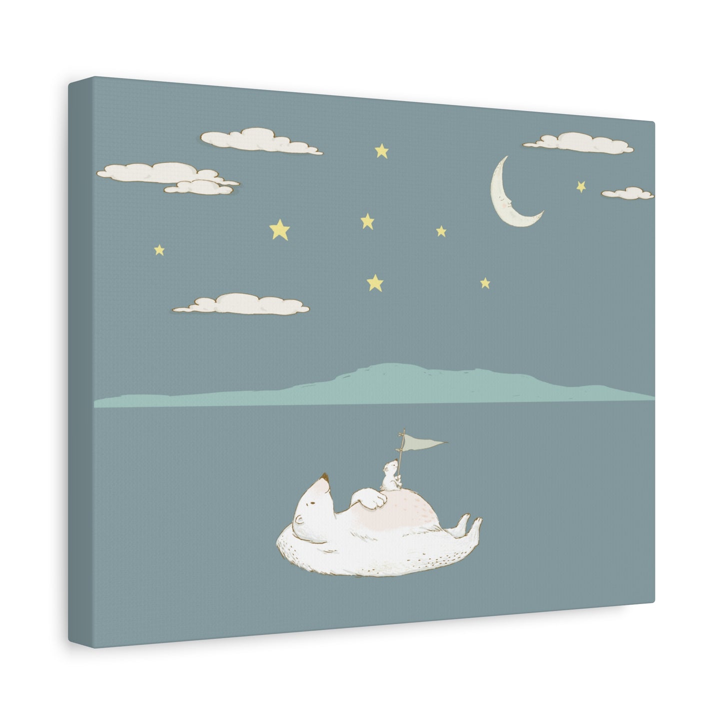 Polar Bear with Cub Whimsical Wall Decor