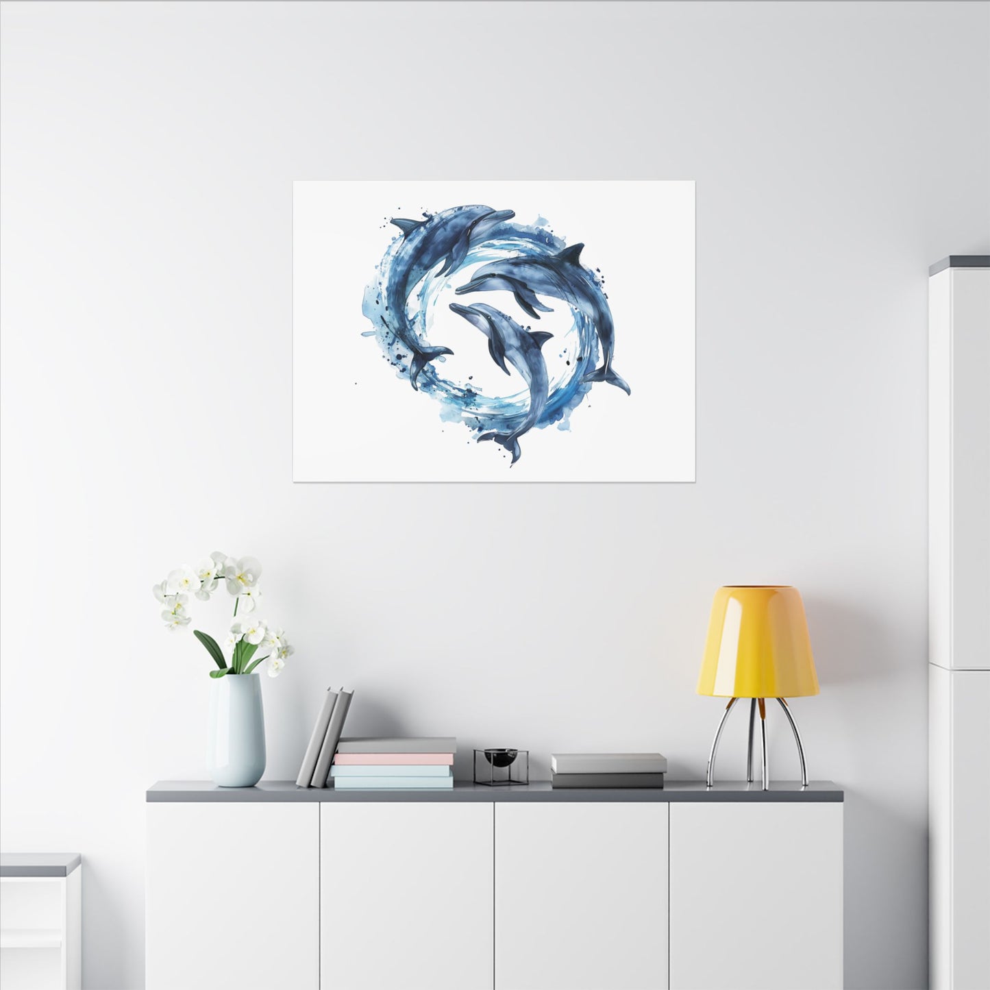 Dolphins Playing - Nautical Wall Decor
