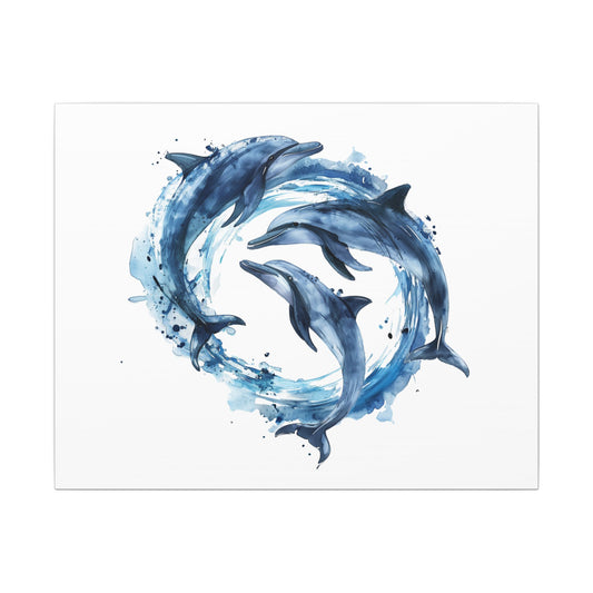 Dolphins Playing - Nautical Wall Decor