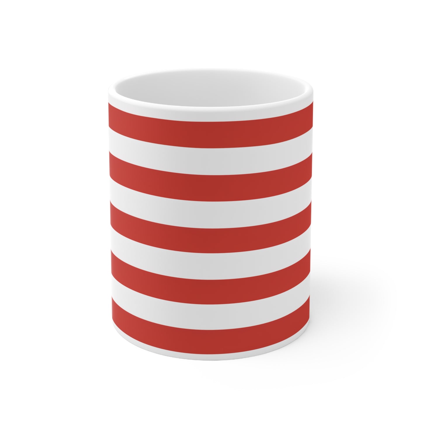 Candy Cane Striped Coffee Mug - Tortuna