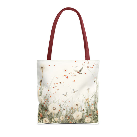 Nature Inspired Dandelions Tote Bag