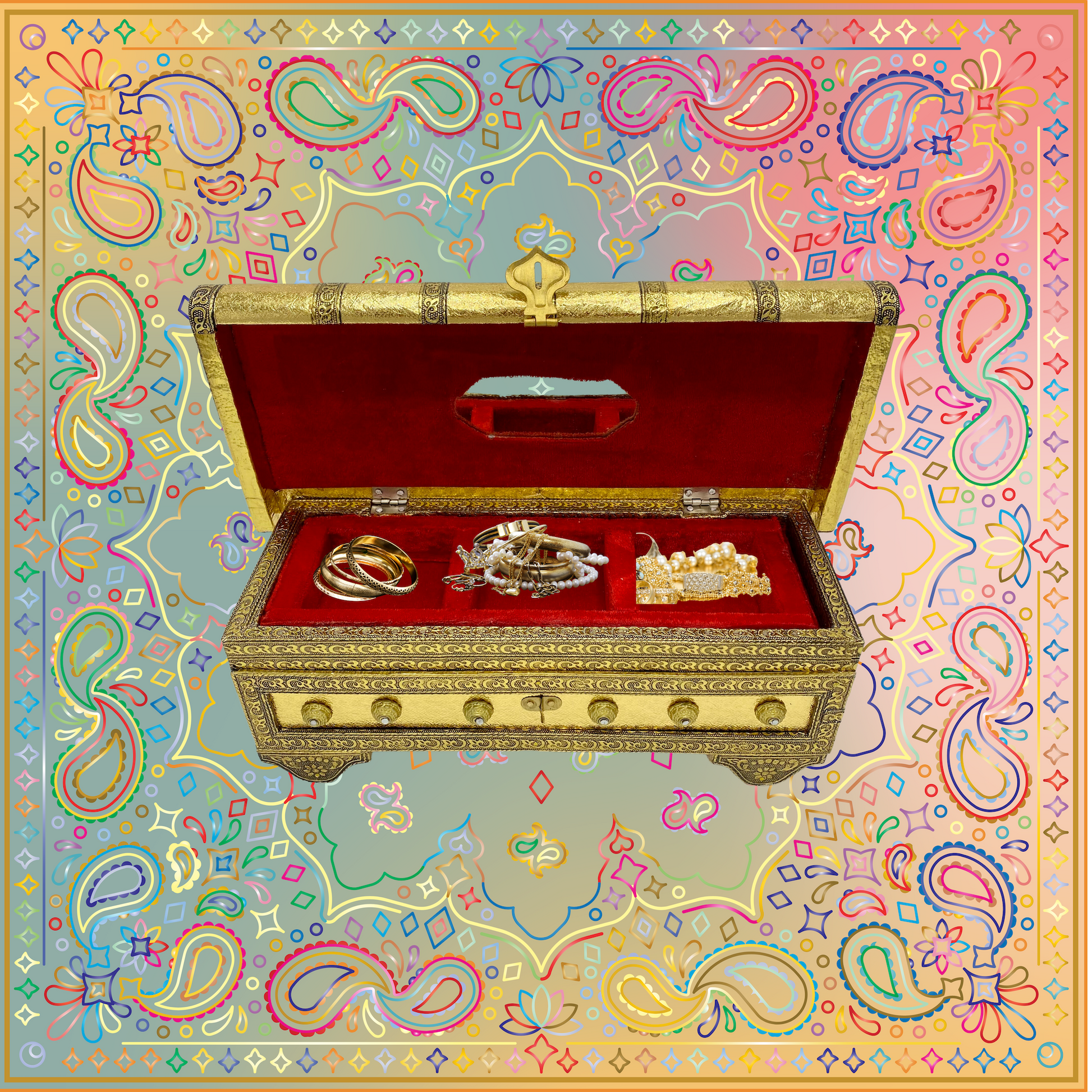 Treasure Chest Jewelry Box - Tortuna