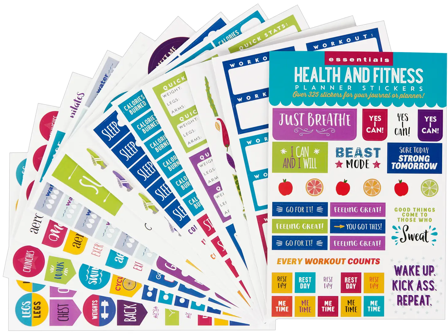 Essentials Health and Fitness Planner Stickers - Tortuna