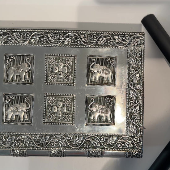 SilverIndianJewelryBox