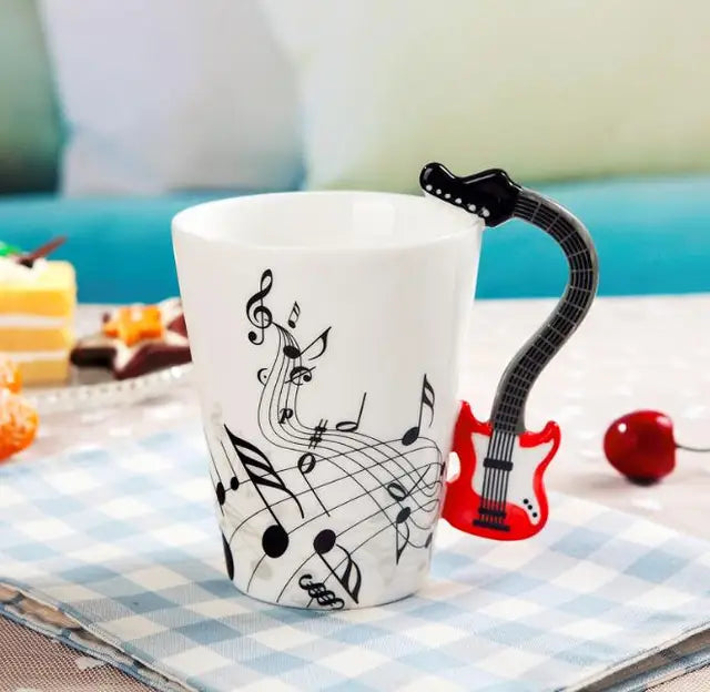 Musical Note Mug with Instrument Handle - Tortuna