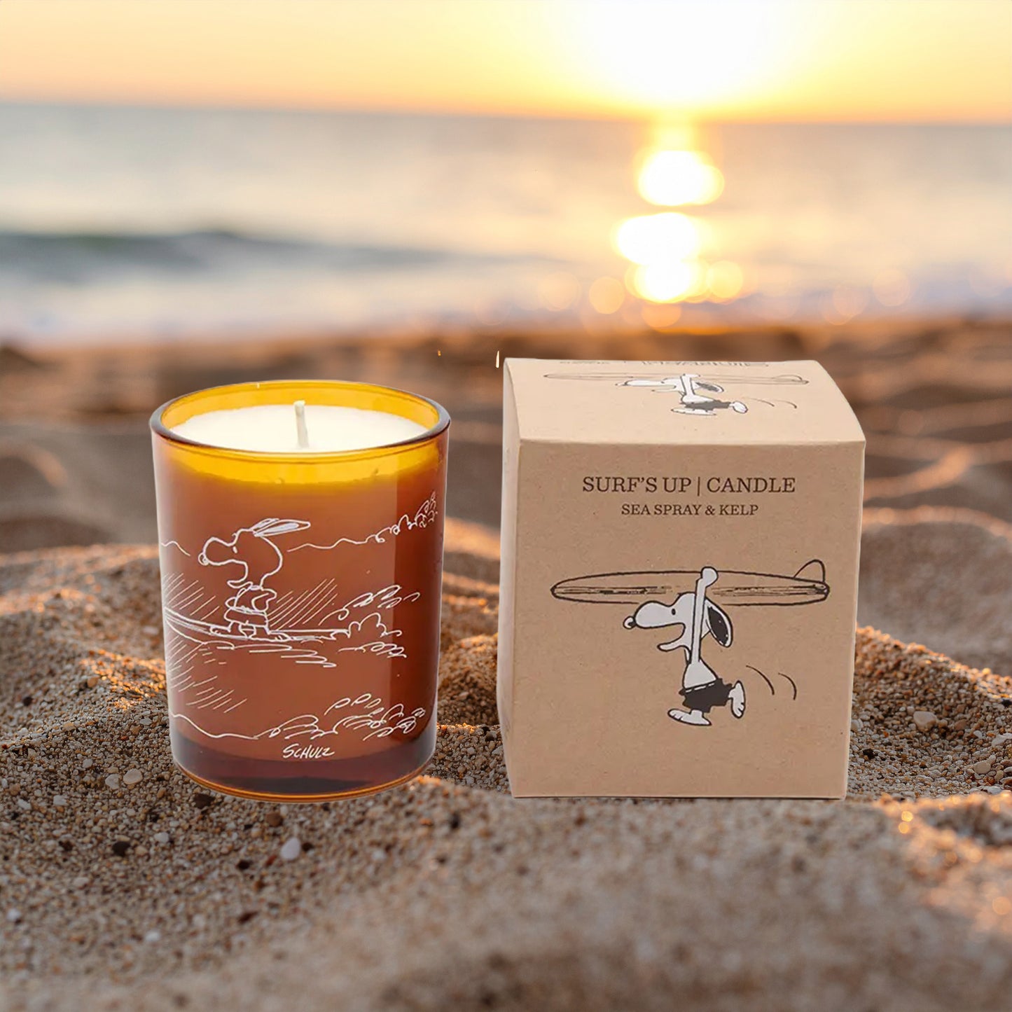 Peanuts Snoopy Surf's Up Candle