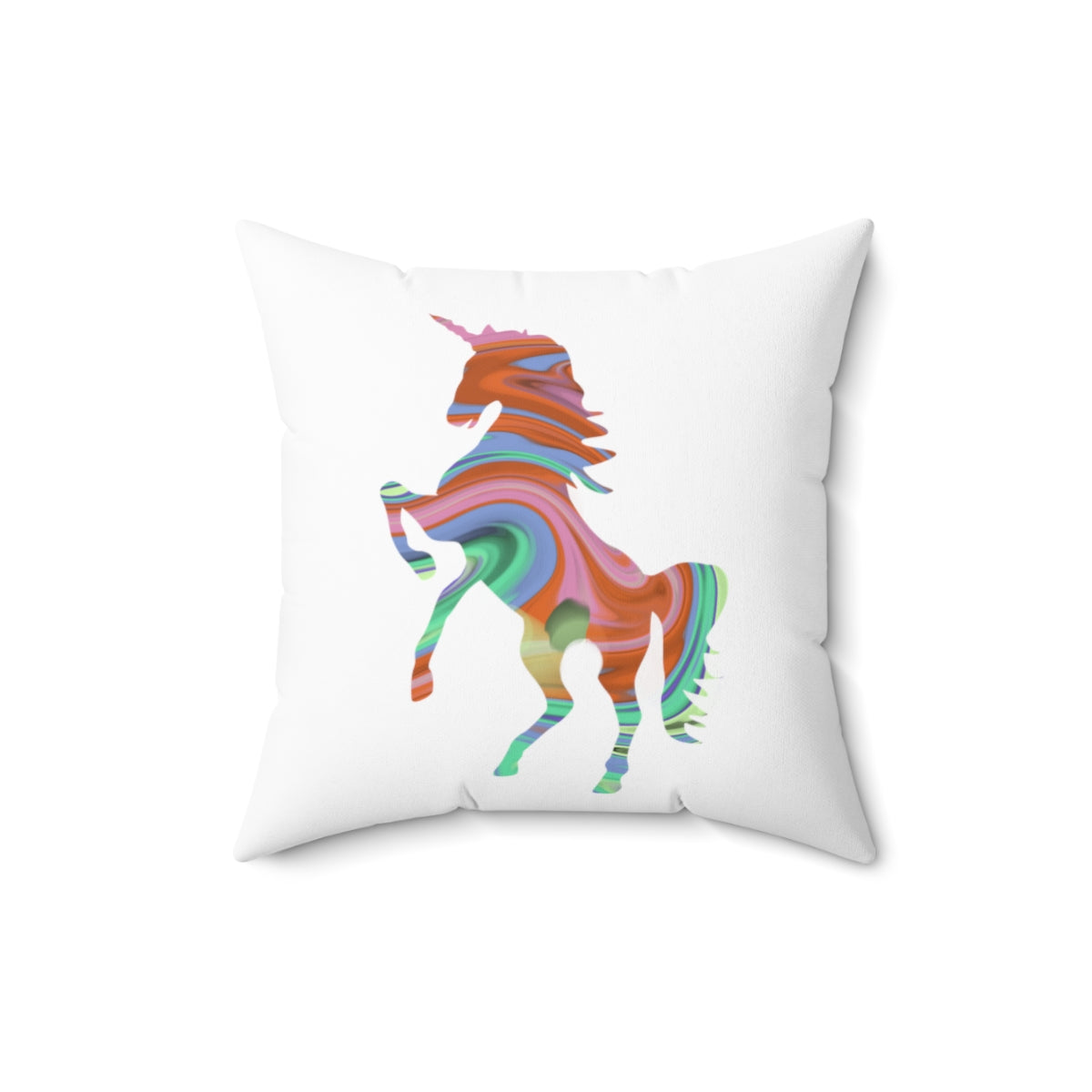 Unicorn Square Throw Pillow - Tortuna