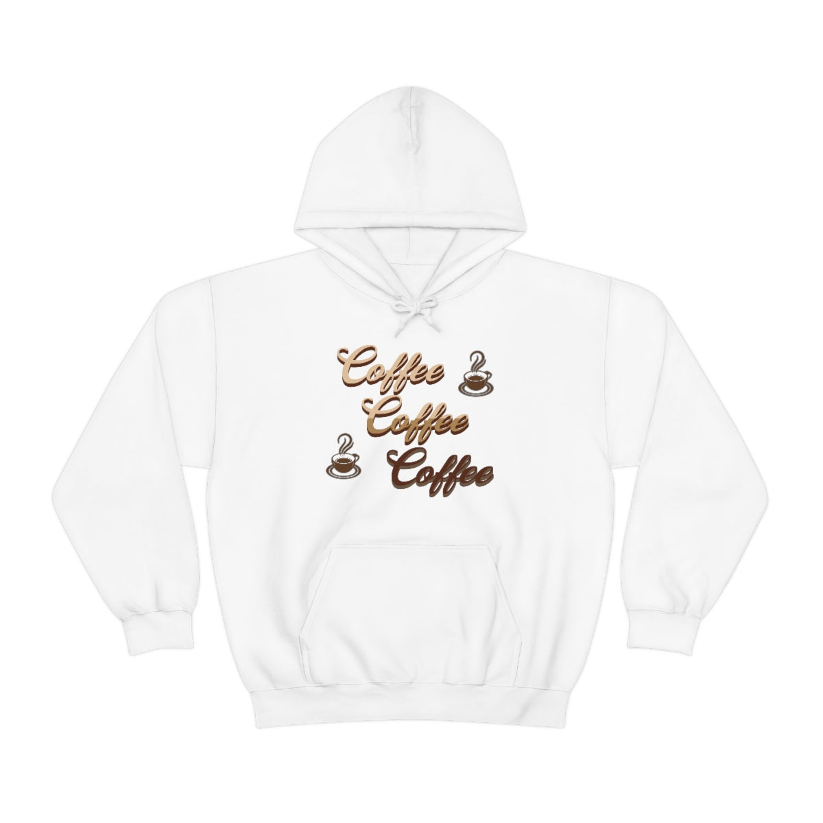 white coffee coffee coffee hoodie