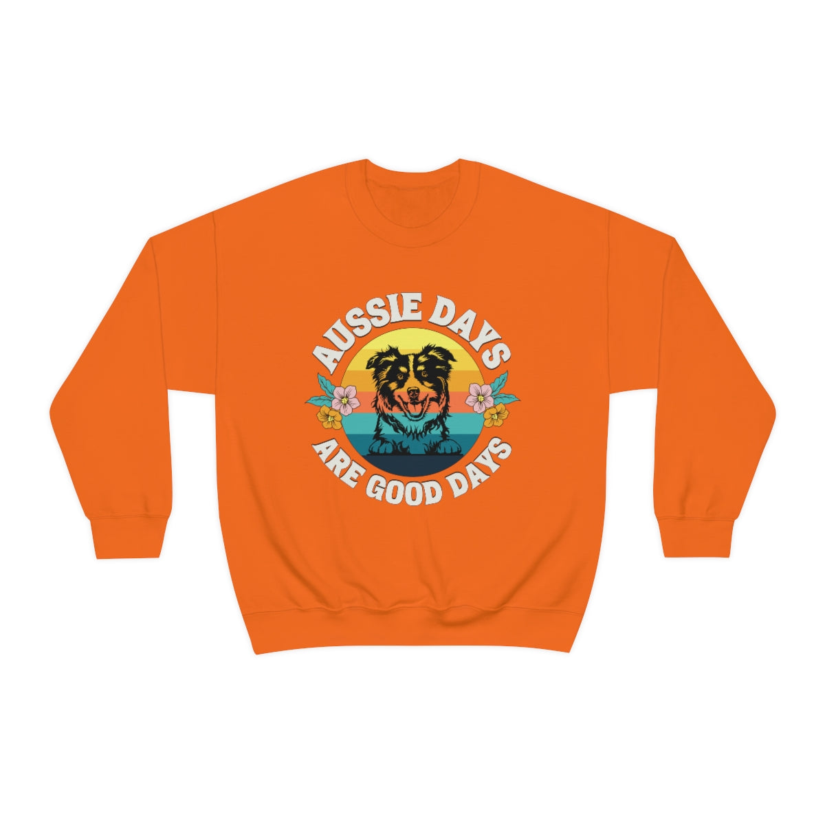 orange aussie days sweatshirt