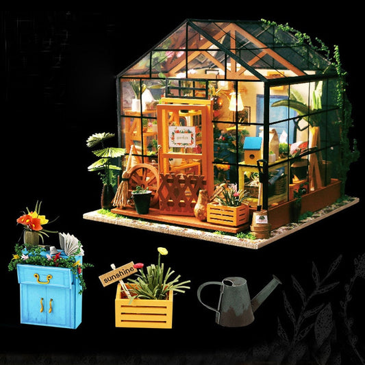 3D DIY Miniature Greenhouse Model - Tortuna
