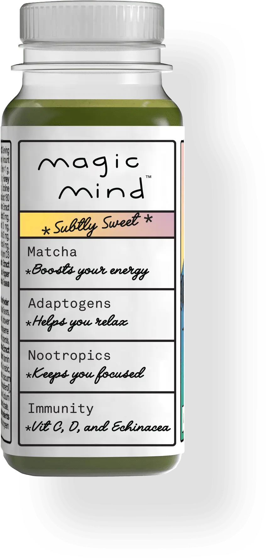 bottle of magic mind that shows benefits