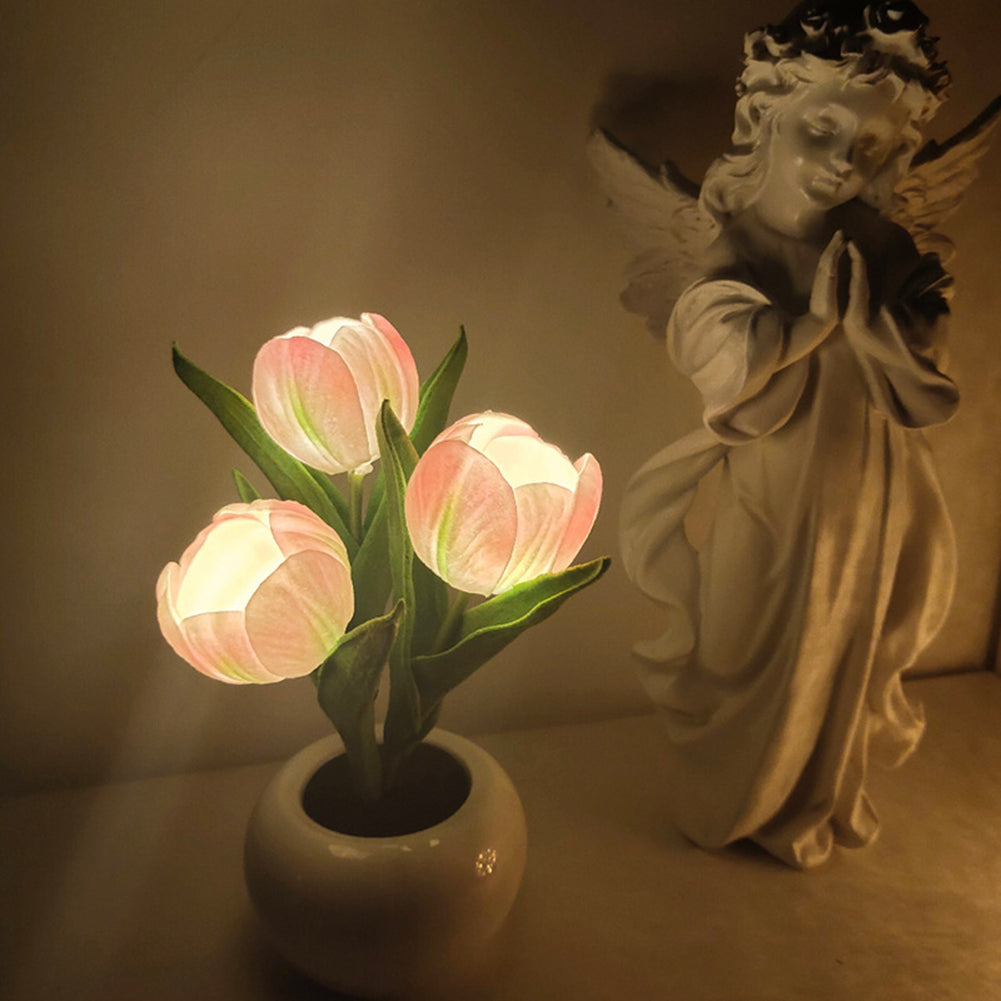 bonsai tulip nightlight orange