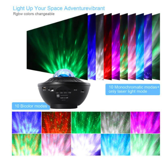 LED Star Galaxy Projector Speaker - Tortuna