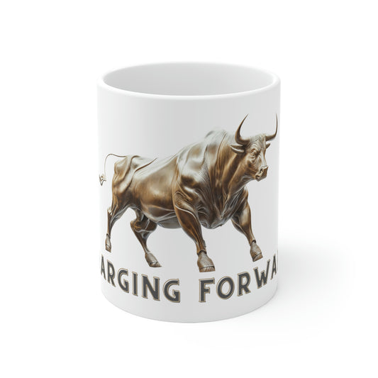 Bull Charging Forward mug - Tortuna